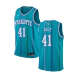 Men's Nike Jordan Charlotte Hornets #41 Glen Rice Swingman Aqua Hardwood Classics NBA Jersey