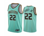 Nike Hornets #22 Vernon Carey Jr. Mint Green NBA Swingman 2020-21 City Edition Jersey