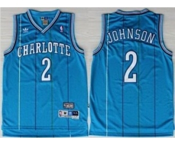 nba new orleans hornets #2 johnson blue[stripe fans edition]