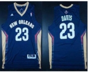 nba new orleans hornets #23 anthony davis blue[revolution 30 swingman]