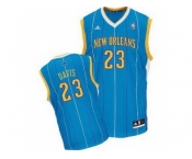 nba new orleans hornets #23 anthony davis blue(stripe)