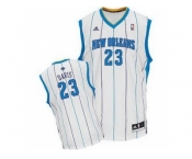 nba new orleans hornets #23 anthony davis white(stripe)