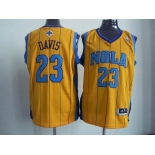 nba new orleans hornets #23 anthony davis yellow(stripe)