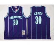 nba new orleans hornets #30 curry purple(stripe)[curry]