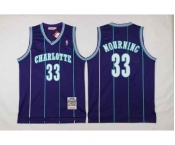 nba new orleans hornets #33 mourning pueple[stripe][2016 new]