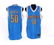 nba new orleans hornets #50 okafor blue(stripe)