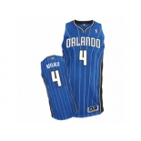 Men Adidas Orlando Magic #4 Arron Afflalo Authentic Royal Blue Road NBA Jersey