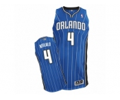 Men Adidas Orlando Magic #4 Arron Afflalo Authentic Royal Blue Road NBA Jersey