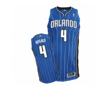 Men Adidas Orlando Magic #4 Arron Afflalo Authentic Royal Blue Road NBA Jersey