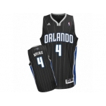 Men Adidas Orlando Magic #4 Arron Afflalo Swingman Black Alternate NBA Jersey