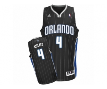 Men Adidas Orlando Magic #4 Arron Afflalo Swingman Black Alternate NBA Jersey