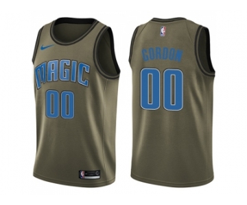 Men Nike Orlando Magic #00 Aaron Gordon Green Salute to Service NBA Swingman Jersey