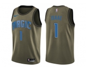 Men Nike Orlando Magic #1 Jonathan Isaac Green Salute to Service NBA Swingman Jersey