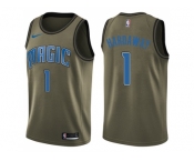 Men Nike Orlando Magic #1 Penny Hardaway Green Salute to Service NBA Swingman Jersey