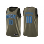 Men Nike Orlando Magic #10 Evan Fournier Green Salute to Service NBA Swingman Jersey