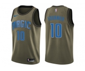 Men Nike Orlando Magic #10 Evan Fournier Green Salute to Service NBA Swingman Jersey