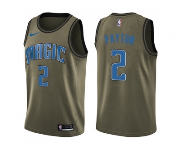 Men Nike Orlando Magic #2 Elfrid Payton Green Salute to Service NBA Swingman Jersey