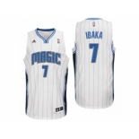 Men Orlando Magic #7 Serge Ibaka Home White New Swingman Jersey