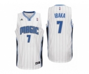 Men Orlando Magic #7 Serge Ibaka Home White New Swingman Jersey