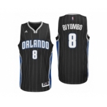 Men Orlando Magic #8 Bismack Biyombo Alternate Black New Swingman Jersey