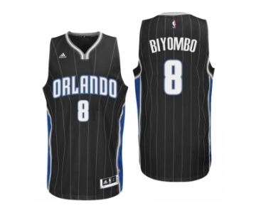 Men Orlando Magic #8 Bismack Biyombo Alternate Black New Swingman Jersey