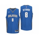 Men Orlando Magic #8 Bismack Biyombo Road Blue New Swingman Jersey