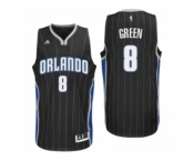 Men Orlando Magic #8 Jeff Green Alternate Black New Swingman Jersey