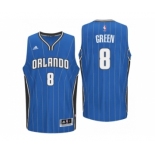 Men Orlando Magic #8 Jeff Green Road Blue New Swingman Jersey