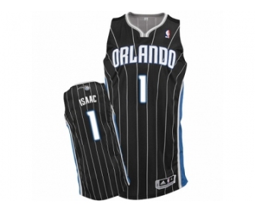 Men's Adidas Orlando Magic #1 Jonathan Isaac Authentic Black Alternate NBA Jersey