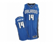 Men's Adidas Orlando Magic #14 D.J. Augustin Authentic Royal Blue Road NBA Jersey