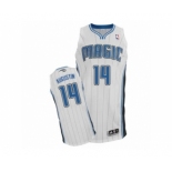 Men's Adidas Orlando Magic #14 D.J. Augustin Authentic White Home NBA Jersey