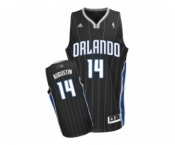 Men's Adidas Orlando Magic #14 D.J. Augustin Swingman Black Alternate NBA Jersey