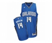 Men's Adidas Orlando Magic #14 D.J. Augustin Swingman Royal Blue Road NBA Jersey