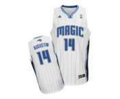 Men's Adidas Orlando Magic #14 D.J. Augustin Swingman White Home NBA Jersey