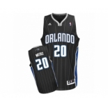 Men's Adidas Orlando Magic #20 Jodie Meeks Swingman Black Alternate NBA Jersey