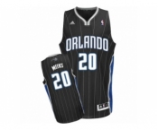 Men's Adidas Orlando Magic #20 Jodie Meeks Swingman Black Alternate NBA Jersey