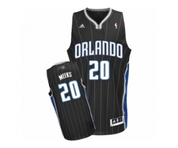 Men's Adidas Orlando Magic #20 Jodie Meeks Swingman Black Alternate NBA Jersey