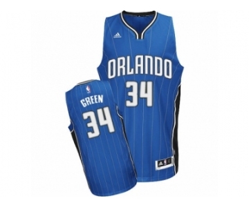 Men's Adidas Orlando Magic #34 Jeff Green Swingman Royal Blue Road NBA Jersey