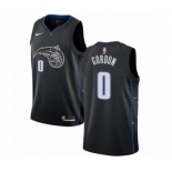 Men's Nike Orlando Magic #0 Aaron Gordon Swingman Black NBA Jersey - City Edition