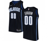 Men's Nike Orlando Magic #00 Aaron Gordon Swingman Black Alternate NBA Jersey Statement Edition