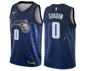 Men's Nike Orlando Magic #00 Aaron Gordon Swingman Blue NBA Jersey - City Edition