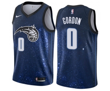 Men's Nike Orlando Magic #00 Aaron Gordon Swingman Blue NBA Jersey - City Edition