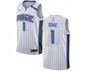 Men's Nike Orlando Magic #1 Jonathan Isaac Swingman NBA Jersey - Association Edition