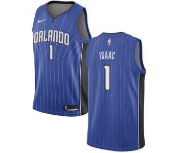 Men's Nike Orlando Magic #1 Jonathan Isaac Swingman Royal Blue Road NBA Jersey - Icon Edition