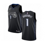 Men's Nike Orlando Magic #1 Penny Hardaway Authentic Black NBA Jersey - City Edition