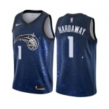 Men's Nike Orlando Magic #1 Penny Hardaway Swingman Blue NBA Jersey - City Edition