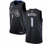 Men's Nike Orlando Magic #1 Tracy Mcgrady Swingman Black NBA Jersey - City Edition