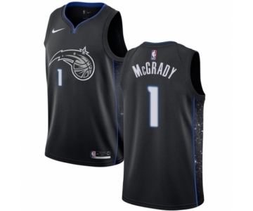 Men's Nike Orlando Magic #1 Tracy Mcgrady Swingman Black NBA Jersey - City Edition