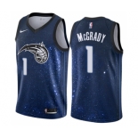 Men's Nike Orlando Magic #1 Tracy Mcgrady Swingman Blue NBA Jersey - City Edition