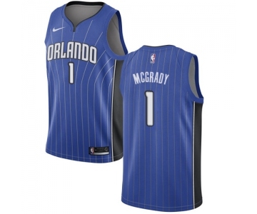 Men's Nike Orlando Magic #1 Tracy Mcgrady Swingman Royal Blue Road NBA Jersey - Icon Edition